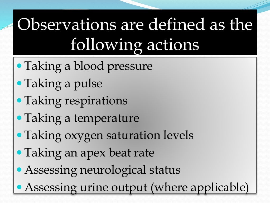 Early Warning Scoring System And Observation Teaching Session