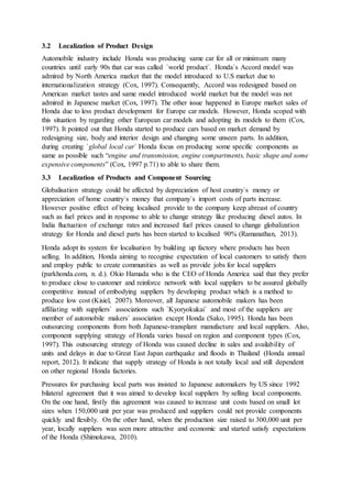 Global Corporate Strategy HONDA