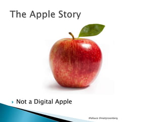  Not a Digital Apple
@lafauce @mattjrosenberg
 