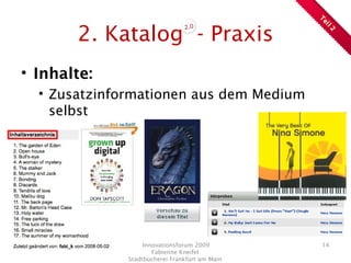 Präsentation Innovationsforum 2009