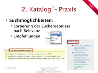 Präsentation Innovationsforum 2009