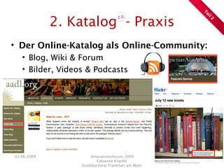 Präsentation Innovationsforum 2009