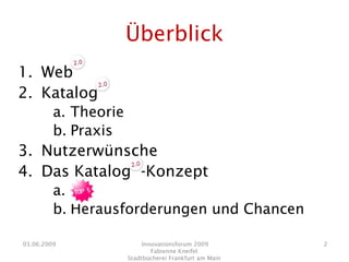 Präsentation Innovationsforum 2009