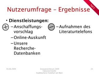 Präsentation Innovationsforum 2009