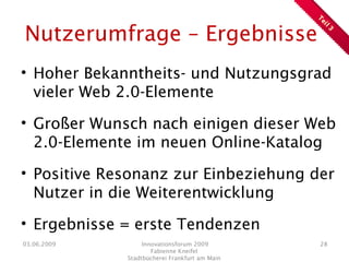 Präsentation Innovationsforum 2009