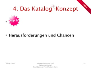 Präsentation Innovationsforum 2009