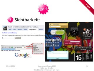 Präsentation Innovationsforum 2009