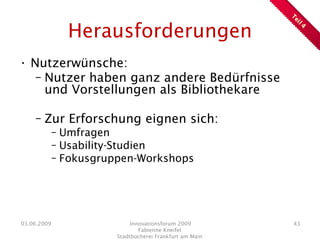 Präsentation Innovationsforum 2009