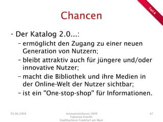 Präsentation Innovationsforum 2009