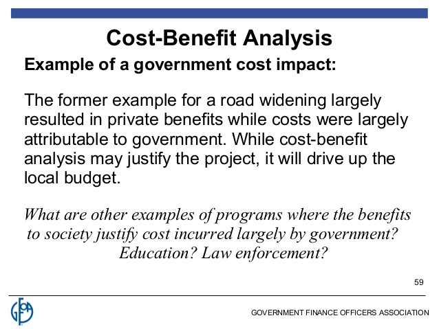 cost benefit analysis example