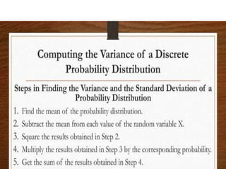 RANDOM VARIABLES AND PROBABILITY DISTRIBUTION