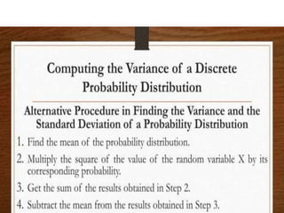 RANDOM VARIABLES AND PROBABILITY DISTRIBUTION