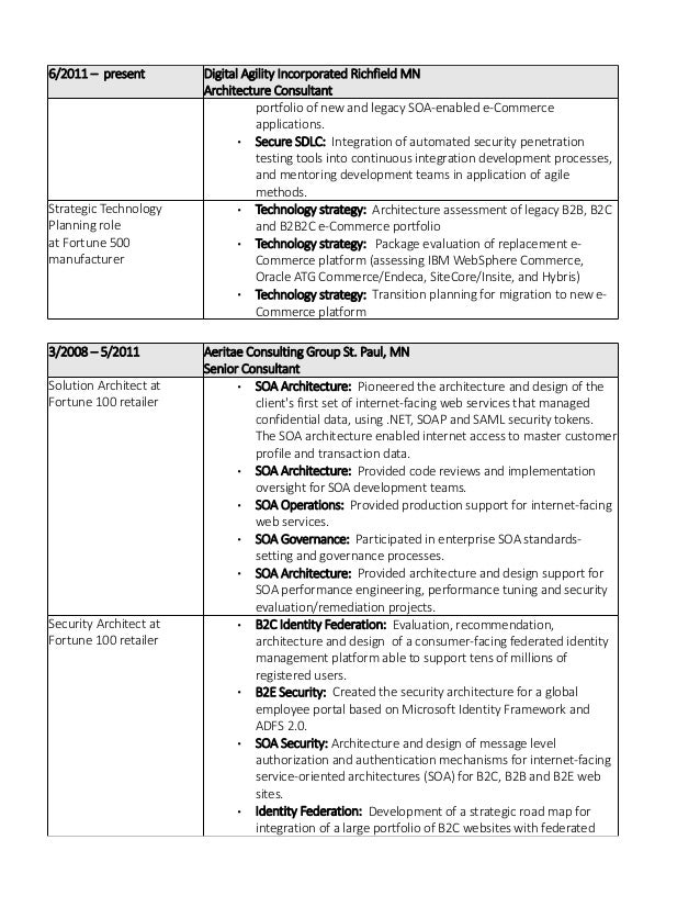 security architect resume