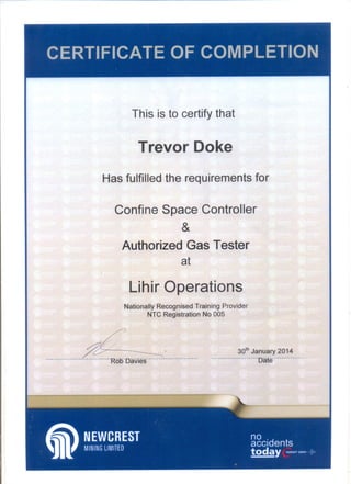 Confine Space Controler & Authorised Gas Tester0001