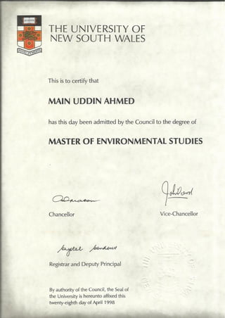 NSW Certificate