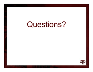Questions?
 