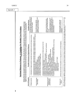 UHSCC 39
Appendix I
 