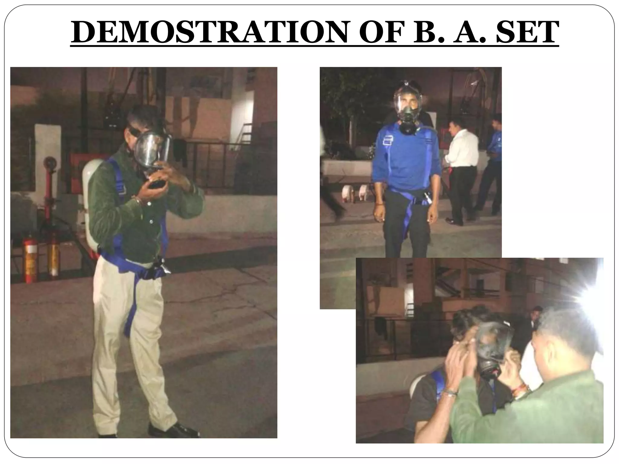 DEMOSTRATION OF B. A. SET