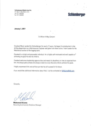 MY Certification from SLB | PDF