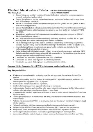 MY Certification from SLB | PDF