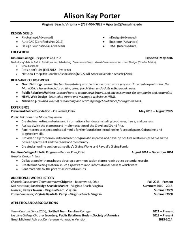 alison porter resume 1 porter resumes
