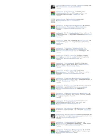 karookat: RT @VagabondScribe: The #swellenblog motley crew
;) @vanloverenwines http://t.co/VJYV56VhTB
3 days ago
overberginfo: RT @TravelGround: So beautiful here!
"@redwingstarling: Sunrise at Buffeljagsrivier Dam near
Swellendam. Last morning of #Swellenblog. http…
3 days ago
VagabondScribe: The #swellenblog motley crew ;)
@vanloverenwines http://t.co/VJYV56VhTB
3 days ago
overberginfo: RT @deshaakonsen: #swellenblog at Christina's
@vanloverenwines @ishotimagesza @bestcapetownSA
@pacuraru @VagabondScribe @curious_luke http:…
3 days ago
overberginfo: LOL! RT @VagabondScribe: Always harboured the
romantic notion that I'd land up with a Beekeeper #swellenblog
bit.ly/T3KrIn
3 days ago
overberginfo: Is that even possible? RT @VagabondScribe: Just
went paintballing and quad biking (all before coffee)!! Lolz
#swellenblog
3 days ago
overberginfo: RT @karookat: "@VagabondScribe: The
#swellendamsels and #swellentlemen of #swellenblog!
instagram.com/p/osSbwqOhlf/" such fun following you. Tha…
3 days ago
overberginfo: RT @bestcapetownSA: Adrenaline boosting
morning @sgaf no need for #coffee ! Ideal Family getaway
#swellenblog @AfricanInsp @Raising_Men htt…
3 days ago
overberginfo: RT @TravelGround: Great fun with a maze,
paintball, zip line & quads at The Berry Farm #swellenblog
@GoToSouthAfrica @adventuregirl http://…
3 days ago
overberginfo: RT @bestcapetownSA: Coolest mom
@deshaakonsen she has NO fear! Fluffie slides, micro lights,
quad bikes! #putsMenToShame #swellenblog http…
3 days ago
overberginfo: RT @karookat: @deshaakonsen @curious_luke
@ishotimagesza @ImpangeleBB I take it this is what happens to
visitors to @swellendam1 on day 5 #…
3 days ago
overberginfo: RT @bestcapetownSA: Life changing experience
#swellenblog Impossible w/out Amanda @ImpangeleBB
@simon87guide @swelendamaxicab thank you! ht…
3 days ago
overberginfo: RT @karookat: #swellenblog @swellendam1 We
@stanfordvillage salute you. This publicity cannot be bettered
by any glossy magazine. You are t…
3 days ago
overberginfo: RT @VagabondScribe: Swellendam's warm
hospitality is a testament to all the heart in this town -
@Oldgaolsweldam #swellenblog http://t.co/…
3 days ago
overberginfo: :) #LoveOverberg !! MT @VagabondScribe: We're
at Christina's at Van Loveren & ...I'm in 'love'eren #swellenblog
3 days ago
BaymanMartie: RT @vanloverenwines: Enjoy! TravelGround: The
Four Cousins Fan pairing at @vanloverenwines is so much more
than wine #nomnom #swellenblog h…
3 days ago
overberginfo: RT @bestcapetownSA: Live music has
@VagabondScribe melting like a Camembert ... Sweet sounds,
gorgeous Sunday @karookat #swellenblog http:/…
3 days ago
overberginfo: RT @karookat: @bestcapetownSA do you know
that @VagabondScribe is a singer herself and hot property in
@stanfordvillage? #swellenblog get h…
3 days ago
 