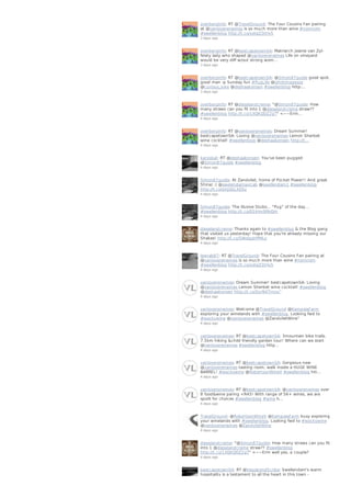 overberginfo: RT @TravelGround: The Four Cousins Fan pairing
at @vanloverenwines is so much more than wine #nomnom
#swellenblog http://t.co/xotqZ3tHv5
3 days ago
overberginfo: RT @bestcapetownSA: Matriarch Jeanie van Zyl-
feisty lady who shaped @vanloverenwines Life on vineyard
would be very diff w/out strong wom…
3 days ago
overberginfo: RT @bestcapetownSA: @Simon87guide good spot,
good man :p Sunday fun #PugLife @ishotimagesza
@curious_luke @deshaakonsen #swellenblog http:…
3 days ago
overberginfo: RT @dieselandcreme: "@Simon87guide: How
many straws can you fit into 1 @dieselandcreme straw??
#swellenblog http://t.co/1XQKQDZ2gT" <~~Erm…
4 days ago
overberginfo: RT @vanloverenwines: Dream Summer!
bestcapetownSA: Loving @vanloverenwines Lemon Sherbet
wine cocktail! #swellenblog @deshaakonsen http://t…
4 days ago
karookat: RT @deshaakonsen: You've been pugged
@Simon87guide #swellenblog
4 days ago
Simon87guide: At Zandvliet, home of Pocket Power!! And great
Shiraz :) @swelendamaxicab @swellendam1 #swellenblog
http://t.co/sVgSkLX0Sy
4 days ago
Simon87guide: The illusive Stubs... "Pug" of the day...
#swellenblog http://t.co/O1iHm9RkQm
4 days ago
dieselandcreme: Thanks again to #swellenblog & the Blog gang
that visited us yesterday! Hope that you're already missing our
Shakes! http://t.co/5WdqgHPMLy
4 days ago
leanab87: RT @TravelGround: The Four Cousins Fan pairing at
@vanloverenwines is so much more than wine #nomnom
#swellenblog http://t.co/xotqZ3tHv5
4 days ago
vanloverenwines: Dream Summer! bestcapetownSA: Loving
@vanloverenwines Lemon Sherbet wine cocktail! #swellenblog
@deshaakonsen http://t.co/0yrN4Trnyu”
4 days ago
vanloverenwines: Welcome @TravelGround @KampalaFarm
exploring your winelands with #swellenblog. Looking fwd to
#wackywine @vanloverenwines @ZandvlietWine”
4 days ago
vanloverenwines: RT @bestcapetownSA: 3mountain bike trails,
7.5km hiking &child friendly garden tour! Where can we start
@vanloverenwines #swellenblog http…
4 days ago
vanloverenwines: RT @bestcapetownSA: Gorgeous new
@vanloverenwines tasting room, walk inside a HUGE WINE
BARREL! #wackywine @RobertsonWineV #swellenblog htt…
4 days ago
vanloverenwines: RT @bestcapetownSA: @vanloverenwines over
8 food&wine paring <R45! With range of 56+ wines, we are
spoilt for choices #swellenblog #wine h…
4 days ago
TravelGround: @RobertsonWineV @KampalaFarm busy exploring
your winelands with #swellenblog. Looking fwd to #wackywine
@vanloverenwines @ZandvlietWine
4 days ago
dieselandcreme: "@Simon87guide: How many straws can you fit
into 1 @dieselandcreme straw?? #swellenblog
http://t.co/1XQKQDZ2gT" <~~Erm well yes, a couple?
4 days ago
bestcapetownSA: RT @VagabondScribe: Swellendam's warm
hospitality is a testament to all the heart in this town -
 