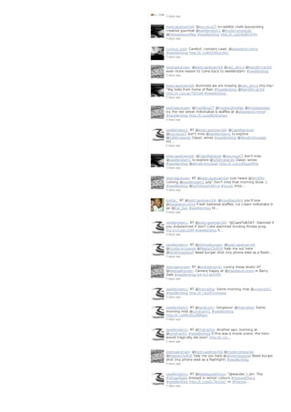 5 days ago
bestcapetownSA: @lusciousCT incredible chefs &surprising
creative gourmet @swellendam1 @mydecompanjie
@DeVagebondRes #swellenblog http://t.co/tJ4sND3FKz
5 days ago
curious_luke: Carefull, contains Lead. @dieselandcreme
#swellenblog http://t.co/6X20OuLAbC
5 days ago
deshaakonsen: @bestcapetownSA @rain_africa @RainAfricaUSA
even more reason to come back to swellendam! #swellenblog
5 days ago
bestcapetownSA: Bummed we are missing @rain_africa this trip!
"Big hello from home of Rain #Swellenblog @RainAfricaUSA
http://t.co/Lsgr7Et3sN #swellenblog
5 days ago
deshaakonsen: @FoodBlogCT @Foodandthefab @drizzleanddip
try the red velvet milkshakes & waffles at @dieselandcreme!
#swellenblog http://t.co/zQ8DkixDwv
5 days ago
swellendam1: RT @bestcapetownSA: @CapeRainbow
@lusciousCT don't miss @swellendam1 to explore
@SAWinelands Classic wines #swellenblog @WineEnthusiast
htt…
5 days ago
bestcapetownSA: @CapeRainbow @lusciousCT don't miss
@swellendam1 to explore @SAWinelands Classic wines
#swellenblog @WineEnthusiast http://t.co/x16KgaXPHq
5 days ago
deshaakonsen: RT @bestcapetownSA: Just heard @945Kfm
coming @swellendam1 july! Don't miss that morning show ;)
#swellenblog @GoToSouthAfrica #music http:…
5 days ago
bottie_: RT @bestcapetownSA: @travelopulent you'll love
@dieselandcreme Fresh battered waffles, ice cream milkshake in
jar @Eat_Out #swellenblog ht…
5 days ago
swellendam1: RT @bestcapetownSA: “@CapeTalk567: Damned if
you do&damned if don't Coke slammed funding fitness prog
ind.pn/1gwLZoM #swellenblog h…
5 days ago
swellendam1: RT @deshaakonsen: @bestcapetownSA
@mydecompanjie @MasterChefUK help me out here
@ishotimagesza! Need burger shot (my phone died as a flashl…
5 days ago
deshaakonsen: RT @overberginfo: Loving these shots! RT
@deshaakonsen: Camera happy at @dieselandcreme in Barry
Dale #swellenblog bit.ly/1ob54fA
5 days ago
swellendam1: RT @thetripfox: Some morning mist @umshanti1
#swellenblog http://t.co/gfI3rvmeoq
5 days ago
swellendam1: RT @taraturk1: Gorgeous! @thetripfox: Some
morning mist @umshanti1 #swellenblog
http://t.co/M5D5uR8Rqm
5 days ago
swellendam1: RT @thetripfox: Another epic morning at
@umshanti1 #swellenblog If this was a movie scene, the hero
would tragically die soon! http://t.co/…
5 days ago
deshaakonsen: @bestcapetownSA @mydecompanjie
@MasterChefUK help me out here @ishotimagesza! Need burger
shot (my phone died as a flashlight) #swellenblog
5 days ago
swellendam1: RT @Baleiaguesthous: “@wander_I_am: The
#wheatfields dressed in winter colours #loveoverberg
#swellenblog http://t.co/a0LTikxGIe” In #Herma…
5 days ago
 