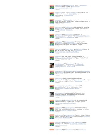 overberginfo: RT @VagabondScribe: Riding in #swellendam
#swellenblog Photo credit to @deshaakonsen
instagram.com/p/on2_QaOhqZ/
5 days ago
overberginfo: LOL!! RT @VagabondScribe: The food, the wine. I
look 7 months pregnant. @curious_luke says I'm a
Swellemdamsel #lol #swellenblog
5 days ago
overberginfo: RT @curious_luke: Just had the De Companjie
Burger, and eating it was so good it was almost inappropriate in
polite company! #swellenblog
5 days ago
overberginfo: RT @TravelGround: Love the variety of flavours at
@WildebraamLiq! Only tasted 13 of over 100 products & all
great #swellenblog http://t.co/…
5 days ago
overberginfo: RT @travelopulent: “@thetripfox: At
@wildebraamliq spooking the cows.@ishotimagesza @pacuraru
#swellenblog http://t.co/KqV8i8Icia” lots of…
5 days ago
overberginfo: RT @bestcapetownSA: Amazing exploring
@swellendam1 with @swelendamaxicab free WIFI onboard,
extraordinary guide Simon AND wealth of knowled…
5 days ago
overberginfo: RT @Simon87guide: @VagabondScribe about to
take her microlite flight, safe flight! #swellenblog
@swelendamaxicab http://t.co/g9WwlT8pGu
5 days ago
overberginfo: And they jiggled ours with some pics :)
@WildebraamLiq #swellenblog team "Jiggled their taste-buds
with a few of our favourites!"
5 days ago
pennya24group: RT @wander_I_am: The #Overberg
#wheatfields dressed in winter colours #loveoverberg
#swellenblog http://t.co/FAfy7zNTDB
5 days ago
overberginfo: RT @TravelGround: @ToursduCap @deshaakonsen
@WildebraamLiq such great quality and really reasonable prices.
Definitely worth stocking up #s…
5 days ago
overberginfo: Taking your time getting ready? RT
@VagabondScribe: Thank you to @swelendamaxicab for being
the most amazing & patient human! #swellenblog
5 days ago
overberginfo: @VagabondScribe I want some! MT
@curious_luke: Such a great find! Jalapeno jelly:...
@wildebraamliq #swellenblog bit.ly/1kay3BM
5 days ago
redwingstarling: Misty wake up at Buffeljagsrivier Dam.
Suurbraak, Tradouw, Barrydale waiting to be explored
#Swellenblog http://t.co/2LcjcmZYzg
5 days ago
overberginfo: RT @redwingstarling: The old sugar bridge at
Buffeljagsrivier which was built with sugar and gypsum
#Swellenblog http://t.co/PnnHcFnpxw
5 days ago
overberginfo: RT @bestcapetownSA: Historical bridge built
1800s, used salvaged wood from shipwreck&sugar to reinforce
cement @BridgesYXE #swellenblog htt…
5 days ago
overberginfo: RT @bestcapetownSA: You won't believe this view,
majestic mountains @swellendam1 reminiscent of @lotrfanbase
@lonelyplanet #swellenblog htt…
5 days ago
overberginfo: RT @VagabondScribe: #swellenblog gers be
dinnering at De Companjie #Swellendam #crazybeautiful
http://t.co/Xz3DI0Wzcp
5 days ago
overberginfo: RT @deshaakonsen: Yay! "@Simon87guide:
 