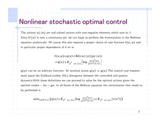 3
Nonlinear stochastic optimal control
 
