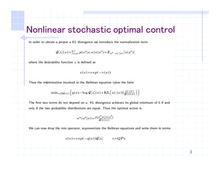 3
Nonlinear stochastic optimal control
 