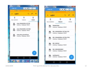 10/02/2026 Prof. Ing Emilio Batista him, Sql, java, b4a 12
 