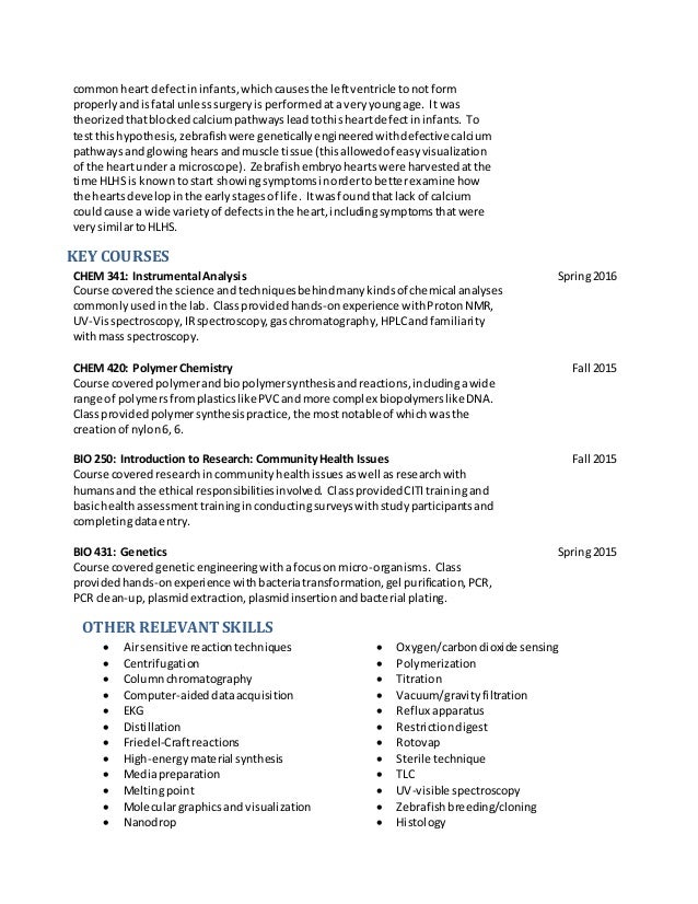 Curriculum vitae with References