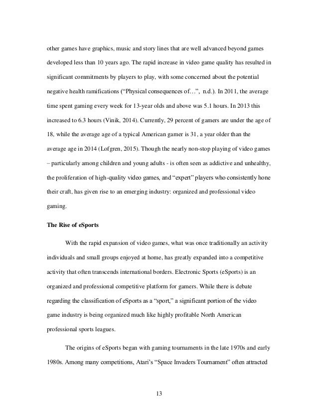 Argumentative essay about esports image