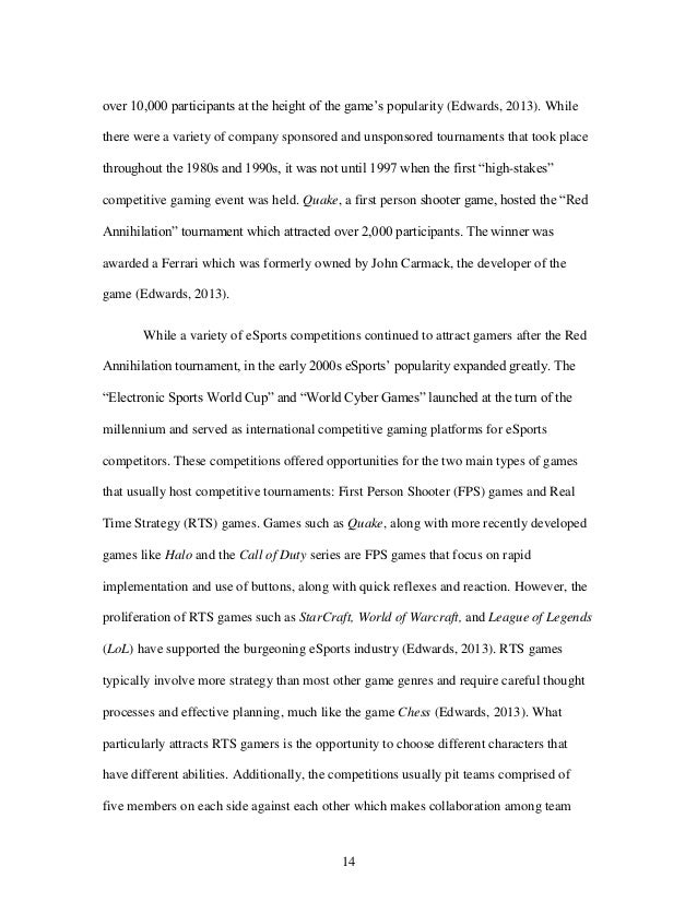 Esports architecture thesis picture