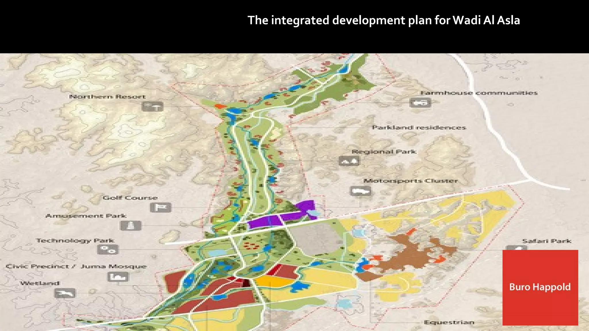 The integrated development plan for Wadi Al Asla
 