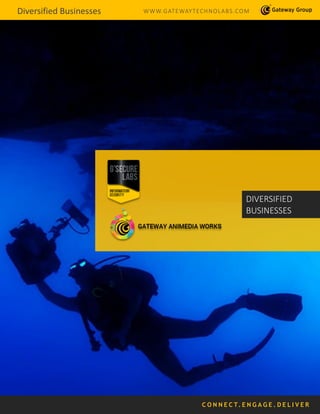 C O N N E C T. E N G A G E . D E L I V E R
Diversified Businesses WWW.GATEWAYTECHNOLABS.COM
DIVERSIFIED
BUSINESSES
 