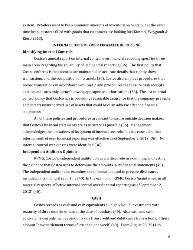 Costco Financial Analysis