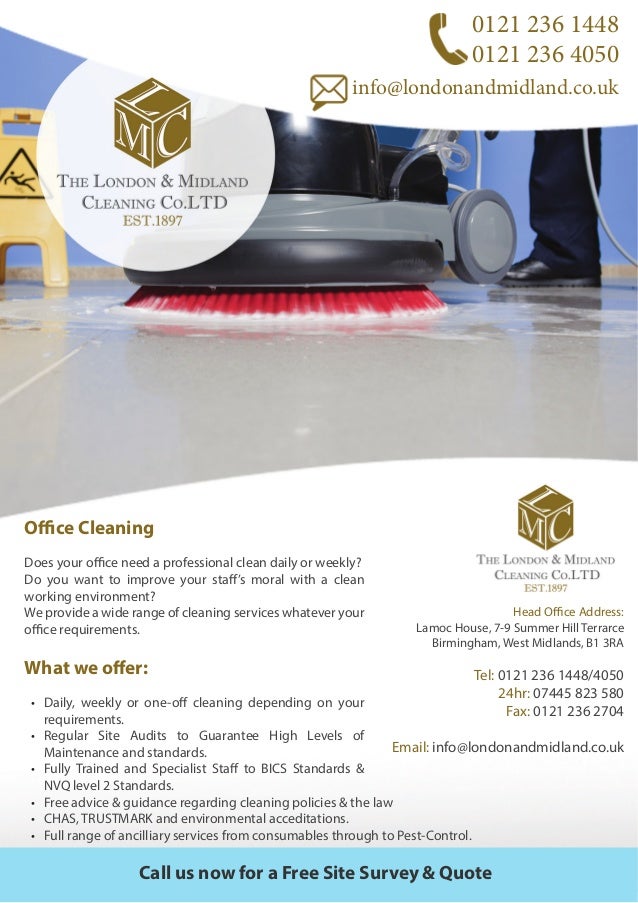 office cleaning flyer