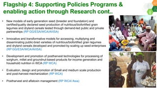 ICRISAT Global Planning Meeting 2019: CGIAR Research Program A4NH - ICRISAT & Nutrition