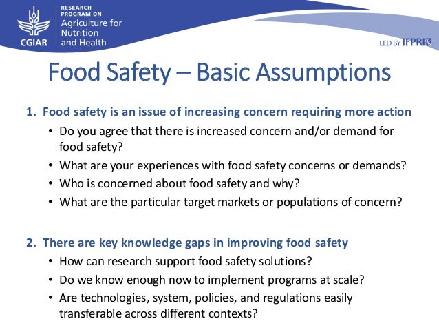 Food Safety Research Responding To Growing Concerns Demands And Nee 