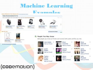Machine Learning 
Examples 
 