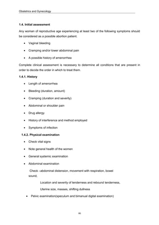 A4 obstetrics note | DOC