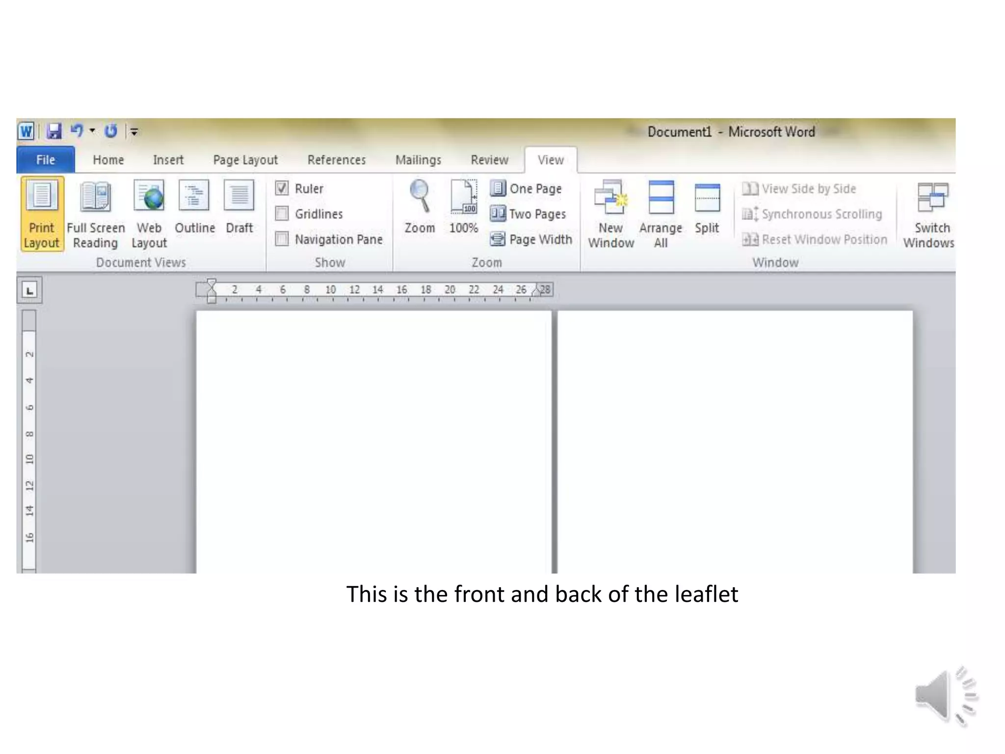 This is the front and back of the leaflet
 