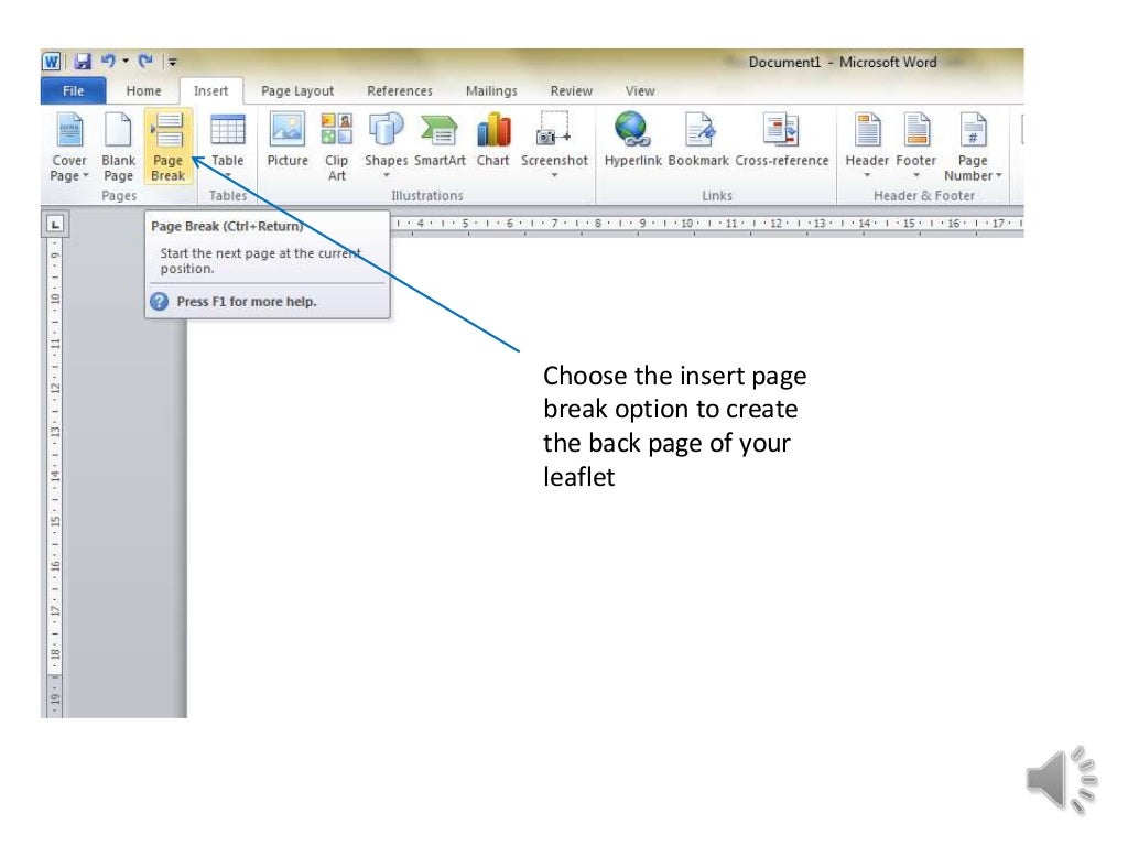 How To Make Simple 4 Page Leaflet In Word 2010