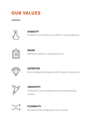 UX
AGENCIES
MARKETING
AGENCIES
SSII
DIGITAL AGENCIES
DIGITAL BOUTIQUE
Our unique positioning places us at the center of your providers.
 