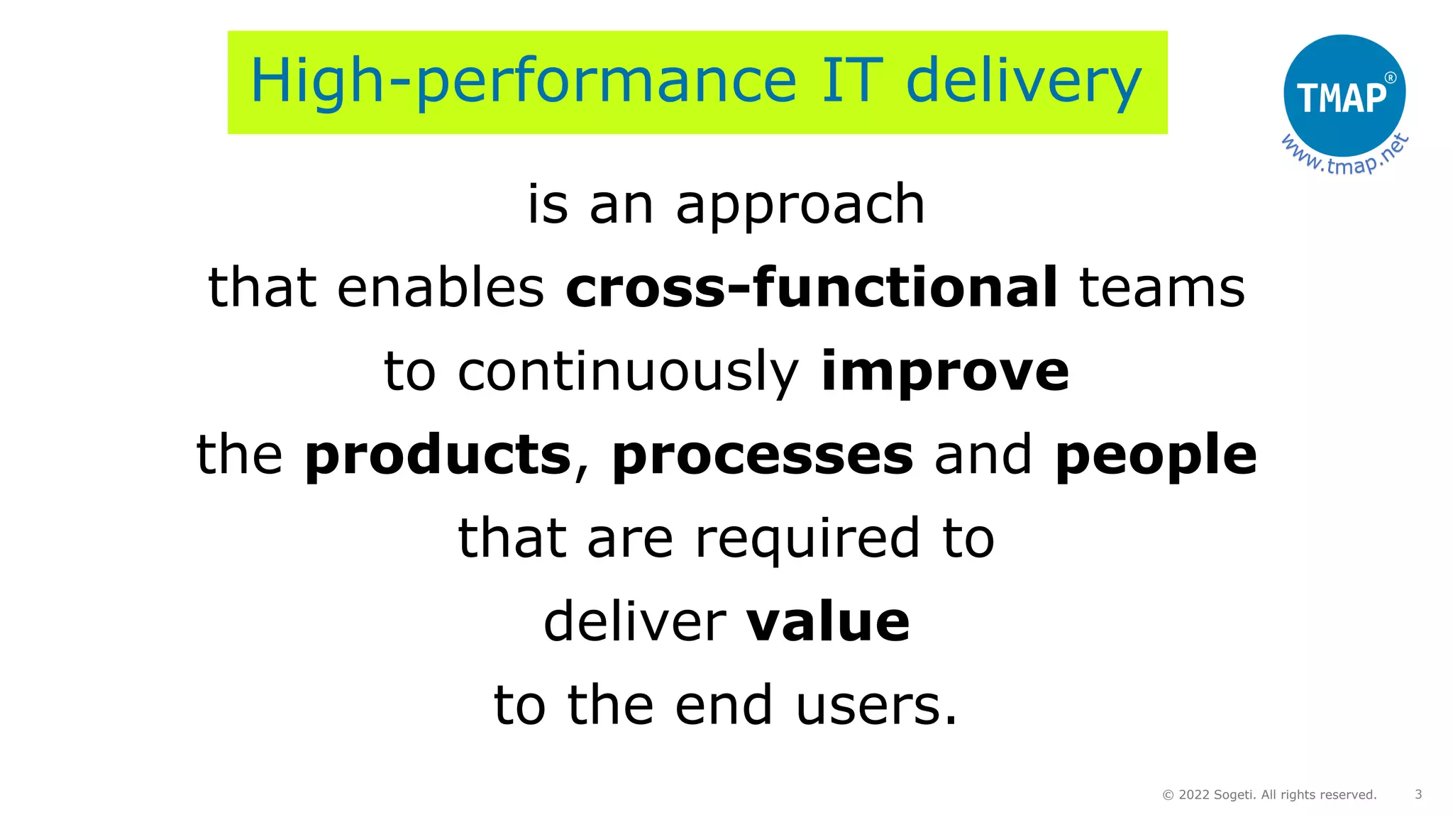 Quality Engineering in today's cross-functTeams with TMAP | PPT