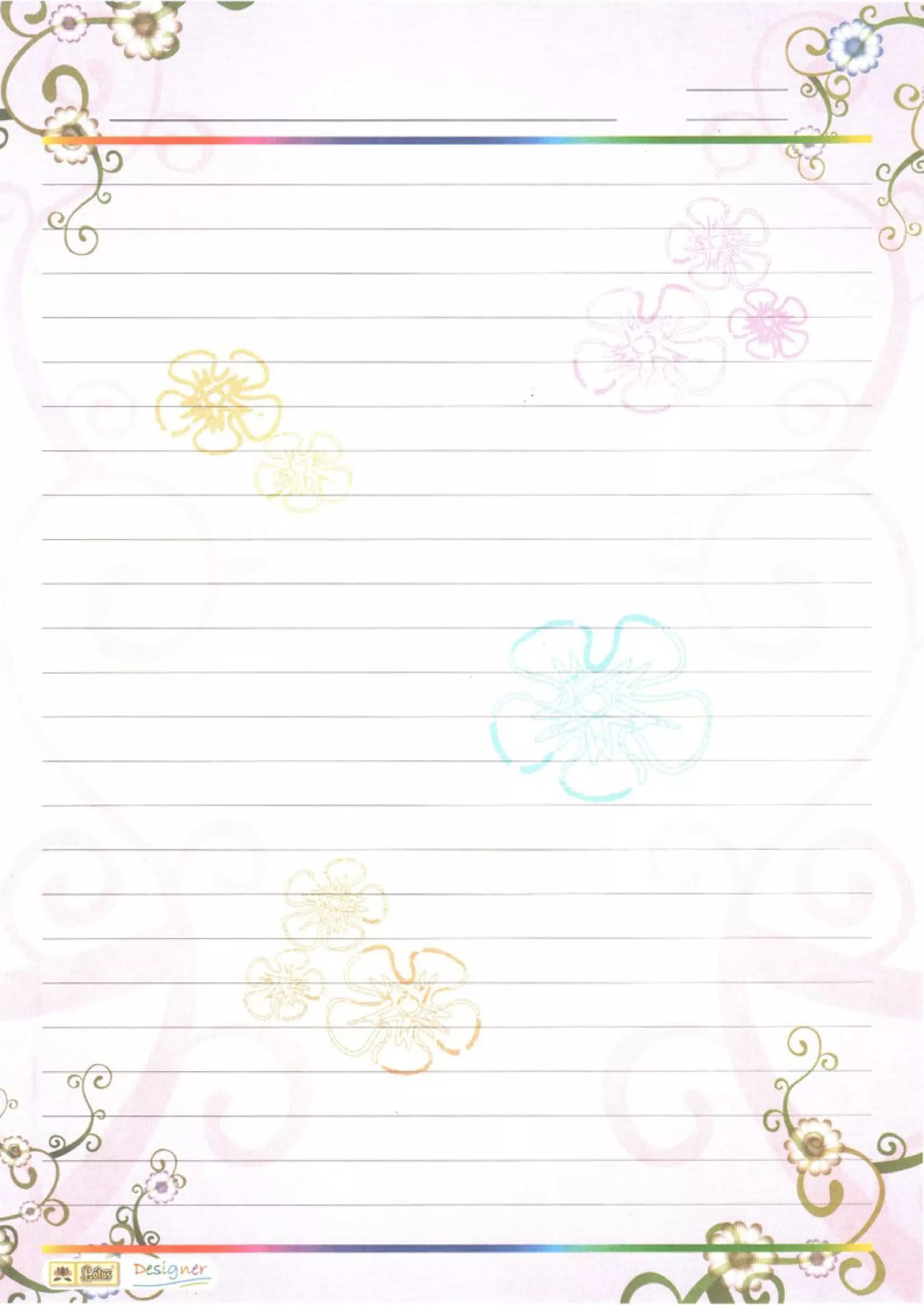 A4 Size Designer Project Sheets