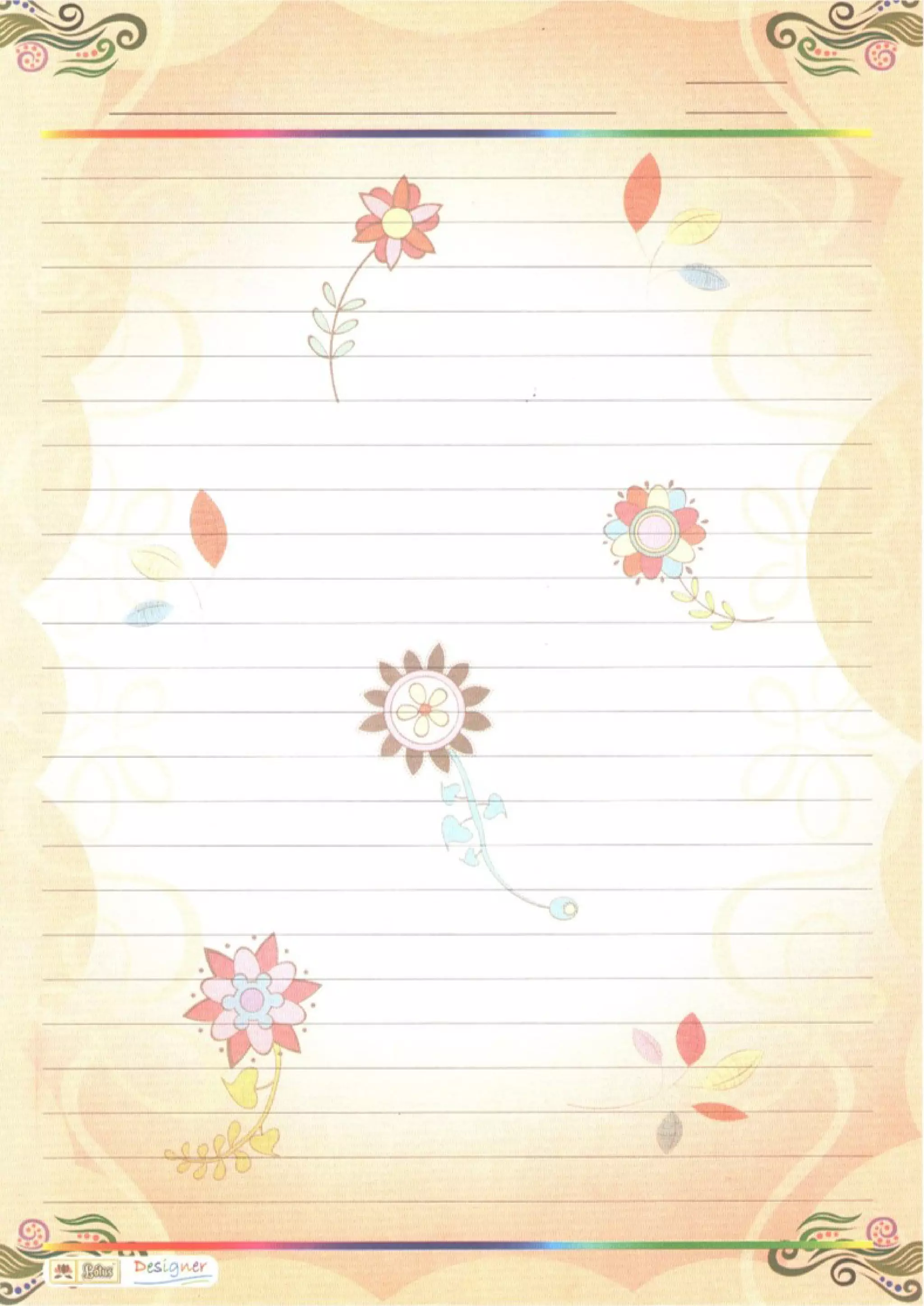 A4 Size Designer Project Sheets