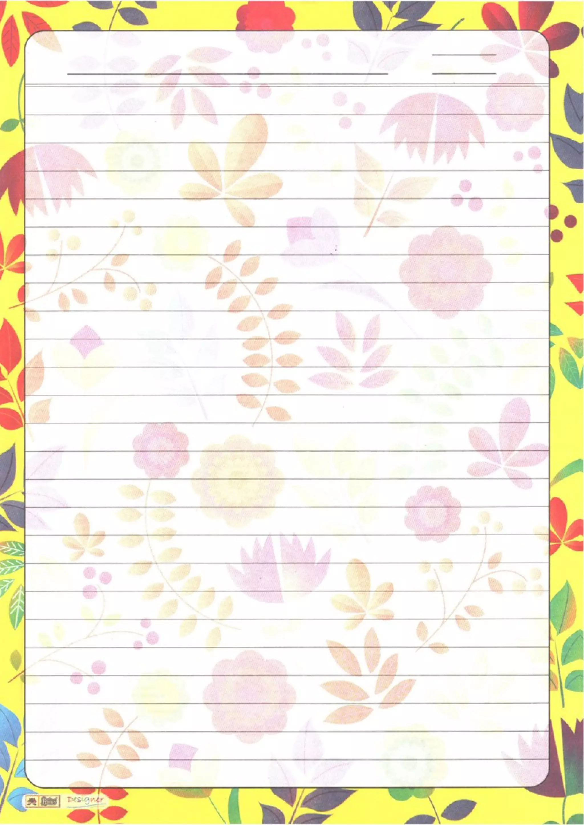 A4 Size Designer Project Sheets